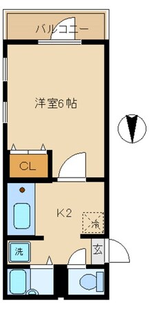 小淀コーポの物件間取画像